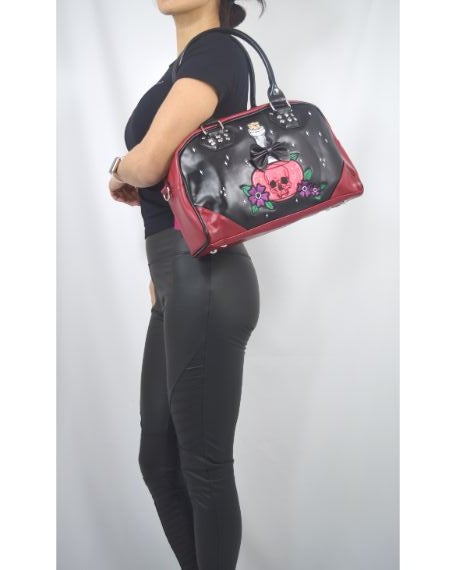 Accessories Lost Queen Mystical Poison Bottle with Black bow RIP Gothic Girl Bowler Purse