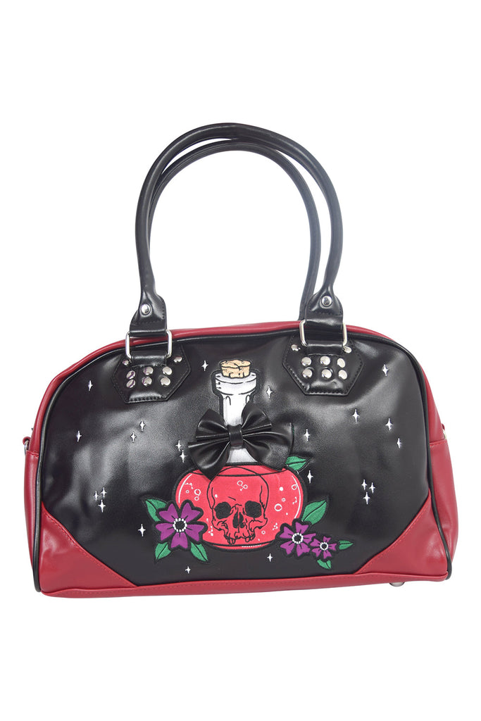 Accessories Lost Queen Mystical Poison Bottle with Black bow RIP Gothic Girl Bowler Purse