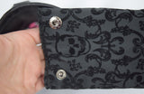 Accessories Lost Queen Scarlet Illusion Handbag - Gothic Elegance Black Lace Purse