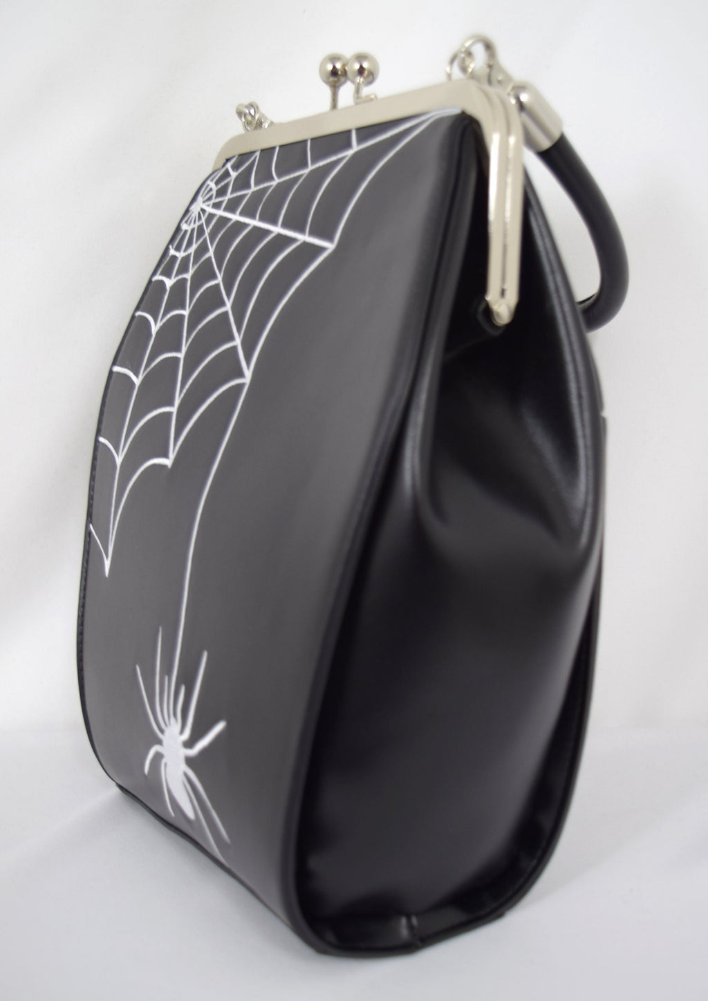 Accessories Lost Queen Spider Kellie Coffin Kisslock Classic Gothic Handbag