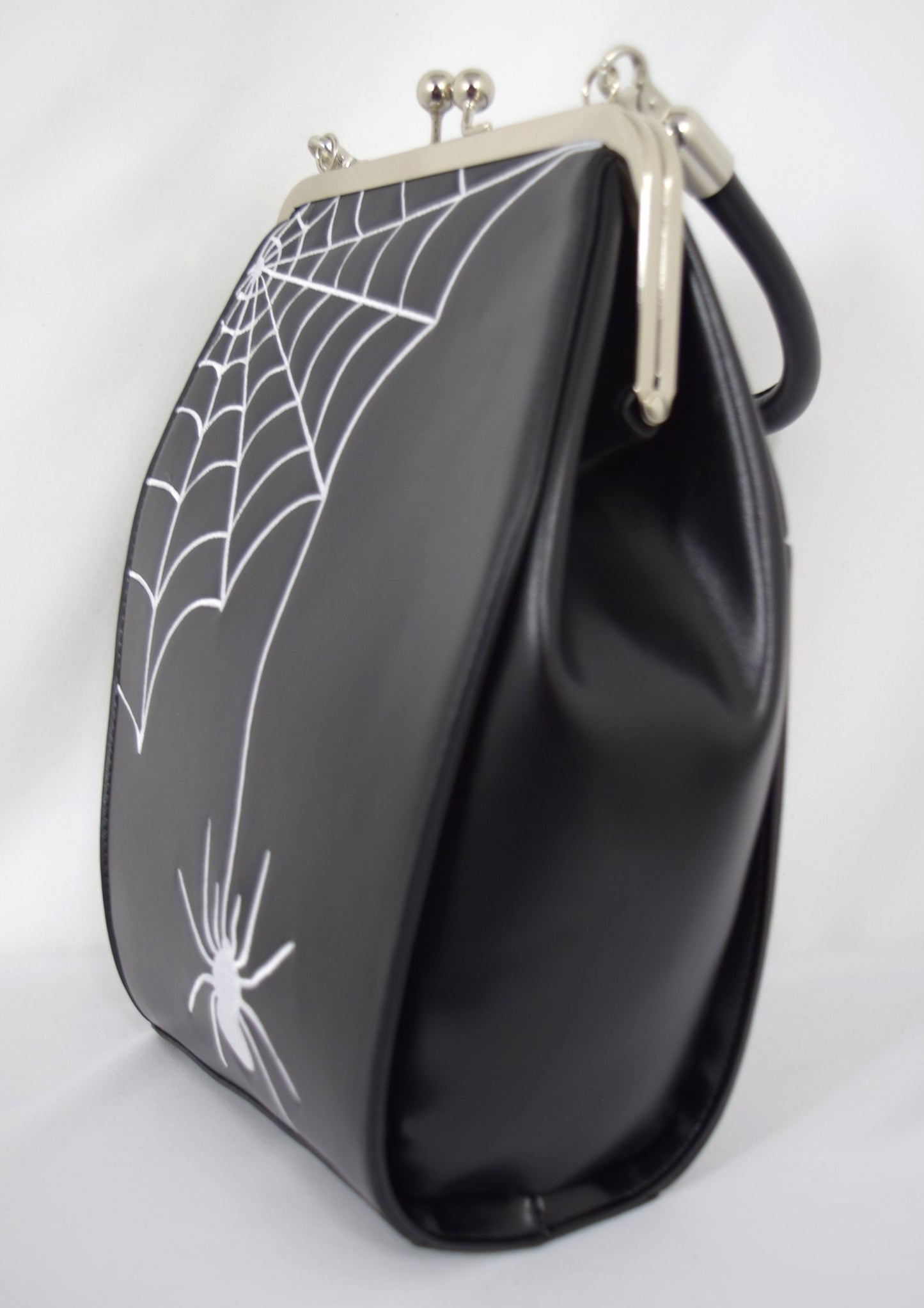 Accessories Lost Queen Spider Kellie Coffin Kisslock Classic Gothic Handbag