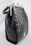Accessories Lost Queen Spider Kellie Coffin Kisslock Classic Gothic Handbag