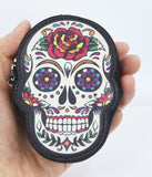 Accessories Rose Sugar Skull Dia De Muertos Coin Purse wallet