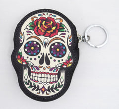 Accessories Rose Sugar Skull Dia De Muertos Coin Purse wallet