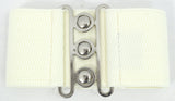 Accessories M / Off White Vintage Silver Retro Clasp Elastic Wide Stretch Waist Belt