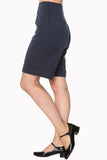 Bottoms 50's Vintage Sailor High Waist Double Buttoned Weekender Bermuda Shorts