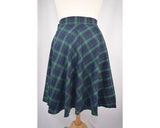 Bottoms Dancing Days 60's Dublin County Irish Green Dublin Tartan Midi skirt plus size
