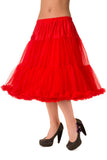 Bottoms Plus Rockabilly Swing Dance Bridal Underskirt Super Soft Petticoat Red 26"