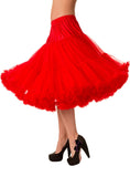 Bottoms Plus Rockabilly Swing Dance Bridal Underskirt Super Soft Petticoat Red 26"
