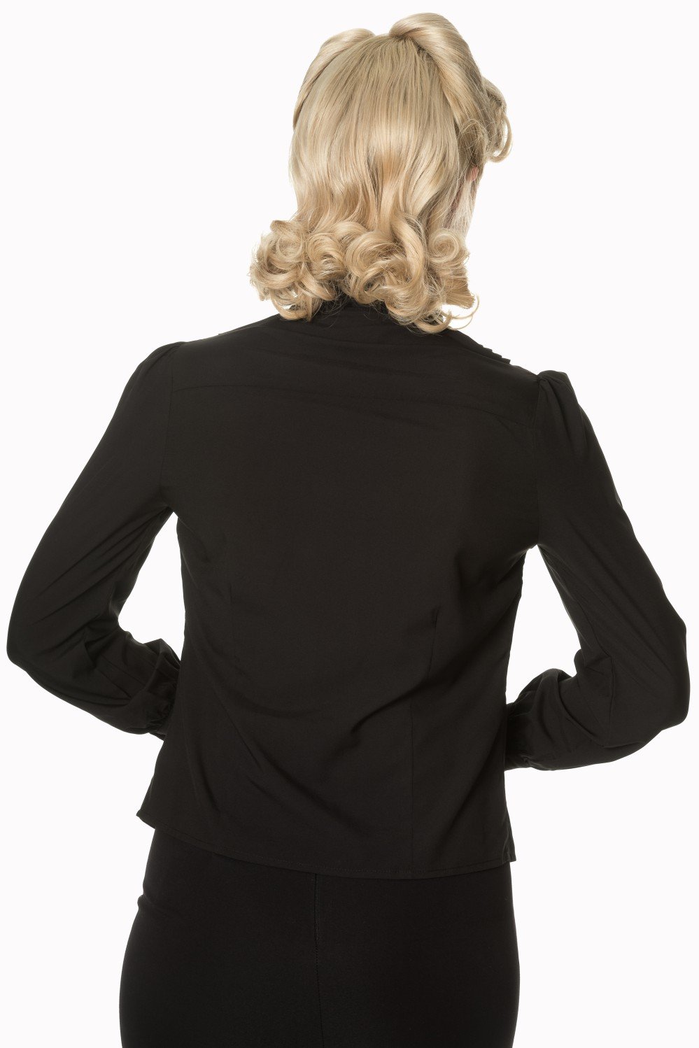 Tops 50s Vintage Inspired  Sent With Love Tie Neck Blouse