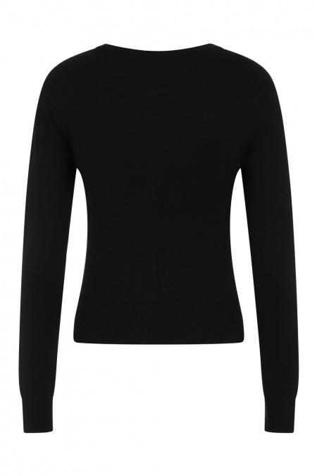 Tops Lost Queen Kawaii Goth Mystical Poison Bottle RIP Black Cardigan Sweater