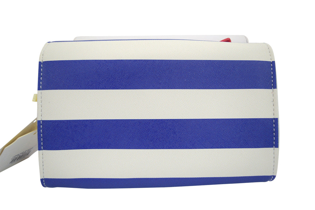 Accessories Bow Wallet Clutch Purse - Striped Clutch Wallet Crossbody Purse with Oversized Bow