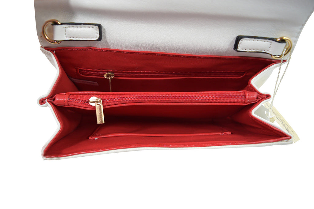 Accessories Bow Wallet Clutch Purse - Striped Clutch Wallet Crossbody Purse with Oversized Bow