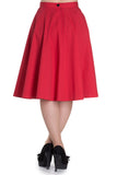 Bottoms S Hell Bunny Retro Jitterbug Inspired Swing Dance Love Red polka dot Flare Skirt