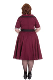 Dresses Hell Bunny 60's Vintage Style Polka Dot Starlet Wide V-neck Collar Party Dress