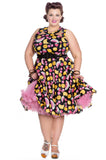 Dresses 2XL Hell Bunny Cocktail Fruit Party Strawberry Cherry Lemon Fruit Print Swing Party Dress