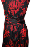 Dresses Hell Bunny Gothic Bloody Rose Vampire Endless Night Side Corset Tie Dress