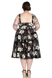 Dresses Hell Bunny Tahiti Tropical Floral 50s Vintage Rockabilly Flare Swing Party Dress
