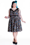 Dresses Rockabilly Pinup Nautical Rock Skull & Shark Party Swing Dress