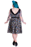 Dresses Rockabilly Pinup Nautical Rock Skull & Shark Party Swing Dress