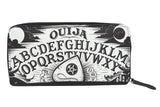 Accessories Liquor Brand Black Magic Ouija Board and Planchette Zip Around Clutch Wallet