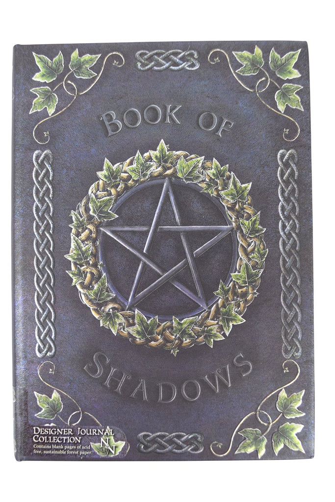 Gothic Gift Embossed Book Of Shadows Pentagram Witch Wicca Journal –  Skelapparel