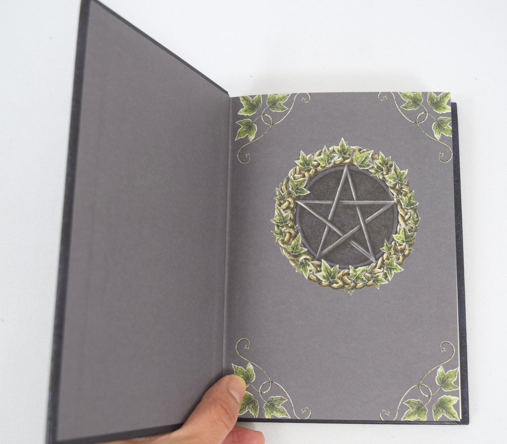 Accessories Gothic Gift Embossed Book Of Shadows Pentagram Witch Wicca Journal
