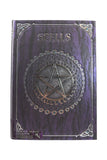 Accessories Gothic Gift Embossed Purple Spell Book Pentagram Witch Wicca Journal