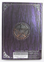 Accessories Gothic Gift Embossed Purple Spell Book Pentagram Witch Wicca Journal