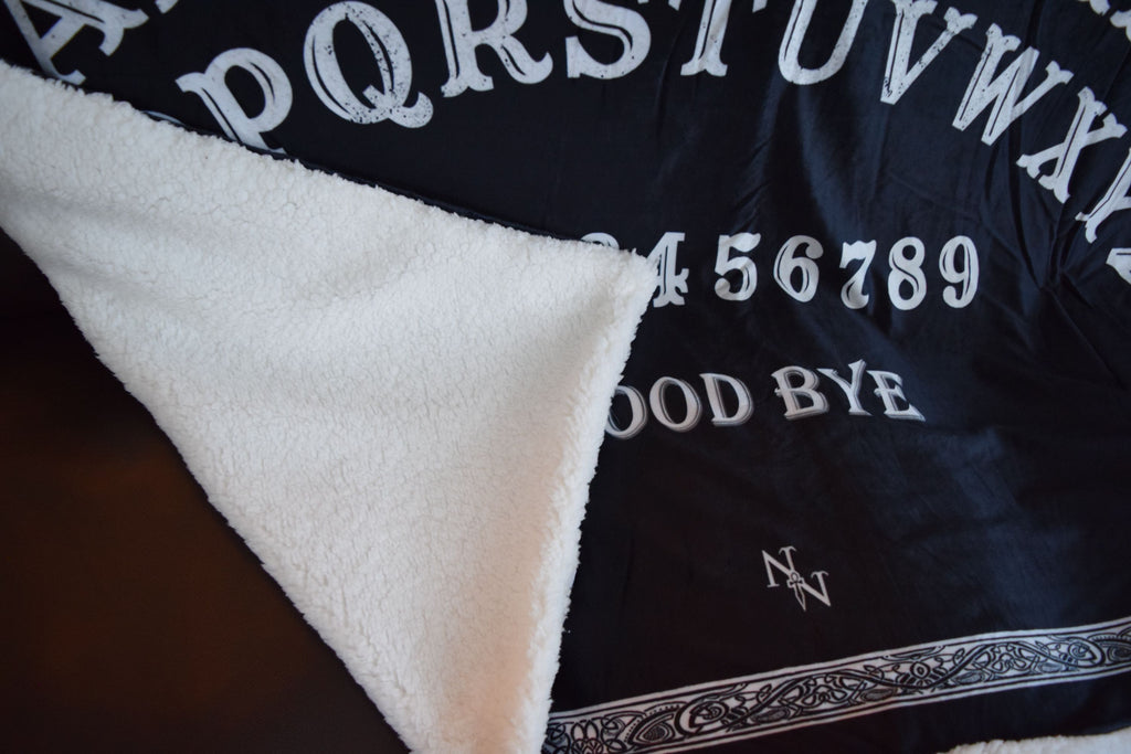 Accessories Nemesis Now Ouija Board Print Warm Blanket for Bed Couch Living Room All Season
