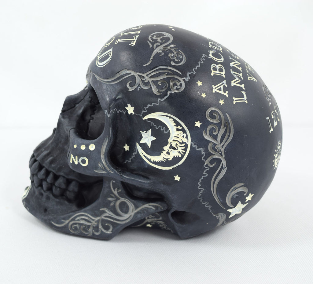 Accessories Nemesis Now Spirit Board Ouija Board Paranormal Skull Figurine Skull sculpture