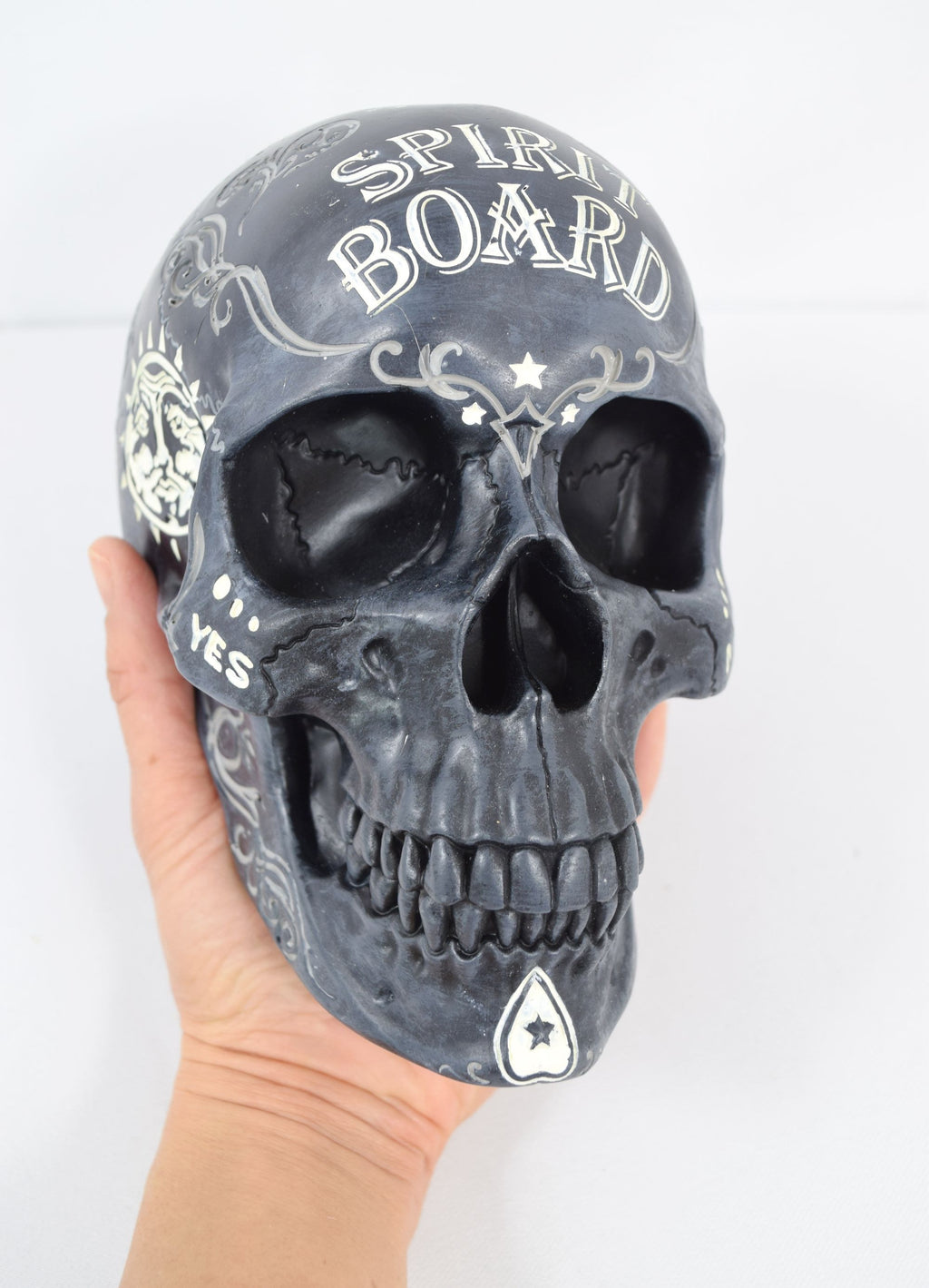 Accessories Nemesis Now Spirit Board Ouija Board Paranormal Skull Figurine Skull sculpture