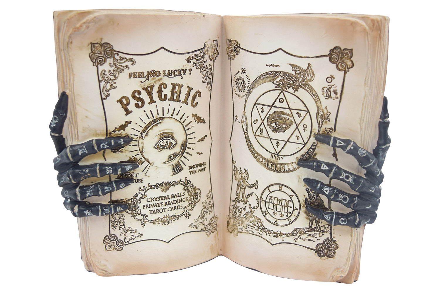 Accessories Nemesis Now Tarot Psychic Compendium Palmists Grimoire and Magik Hands Figurine