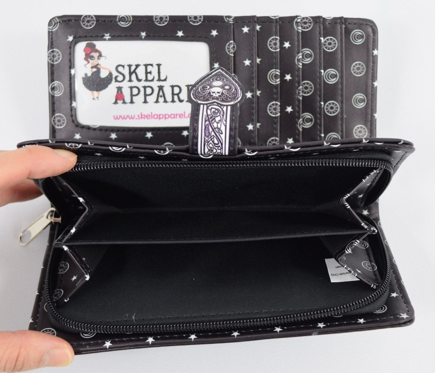 Spirit Board Ouija Board 3D Embossed White Wallet Wiccan Gothic Gift