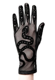 Accessories Restyle Clothing Cathedral Snake Women Black Gloves Gothic Mesh Gloves