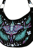 Accessories Restyle ENCHANTED FOREST Luna Moth HOBO BAG with magical embroidery