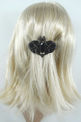 Accessories Restyle Gothic Celtic Magick Snakes Of Avalon Black Stone Hair Clip Barrette