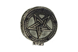 Accessories Restyle Gothic Locket Ring Pentagram Ring Round Ring with Secret Compartment