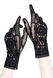 Accessories Restyle Gothic Victorian mesh gloves with cathedral pattern CATHEDRAL GLOVES