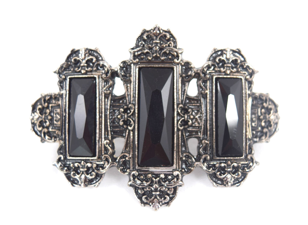 Accessories Black Restyle Gothic Victorian - Victorian Hair Barrette - Vivian Gothic Hairclip
