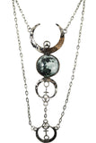 Jewellery Gothic Beauty Dark Magic Witchcraft Wolf Luna Full Moon Pendant Necklace
