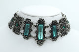 Jewellery Gothic Choker Vivian Mint Green Choker Necklace Gothic Elegant Victorian Jewelry