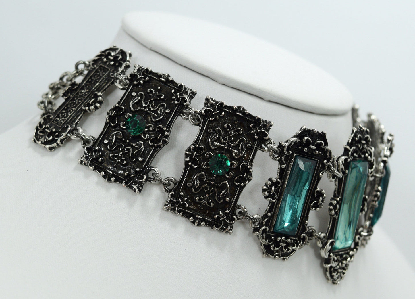 Jewellery Gothic Choker Vivian Mint Green Choker Necklace Gothic Elegant Victorian Jewelry