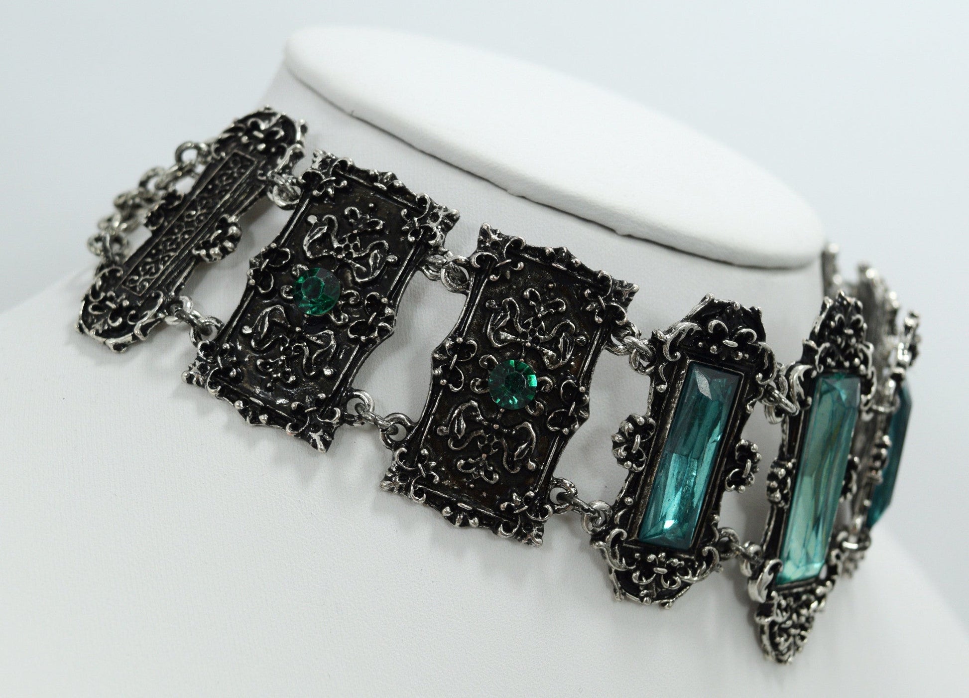 Jewellery Gothic Choker Vivian Mint Green Choker Necklace Gothic Elegant Victorian Jewelry