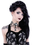 Jewellery Restyle Gothic Victorian Moon Geometry Choker Crescent Moon Jewelry Necklace