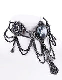 Jewellery Restyle Gothic Victorian Moon Geometry Choker Crescent Moon Jewelry Necklace