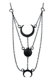 Jewellery Restyle Gypsy Goth Dark Side Moon Phase Necklace NuGoth|Occult|Wiccan|Witch