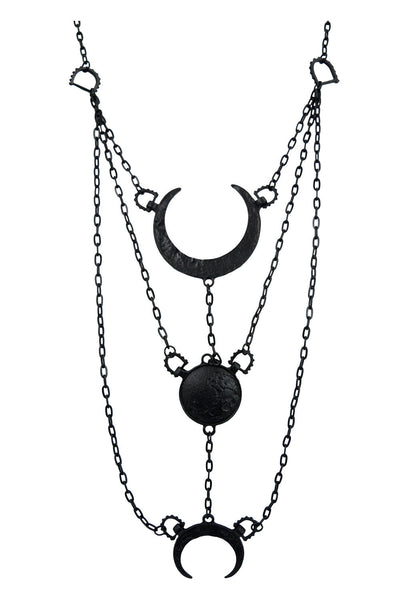 Restyle Gypsy Goth Dark Side Moon Phase Necklace NuGoth|Occult|Wiccan ...