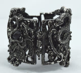 Jewellery Restyle Pagan Snake Goddess Magical Power black stone Cuff Bracelet