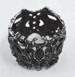 Jewellery Restyle Pagan Snake Goddess Magical Power black stone Cuff Bracelet